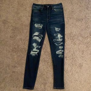 American Eagle ripped skinny jeans